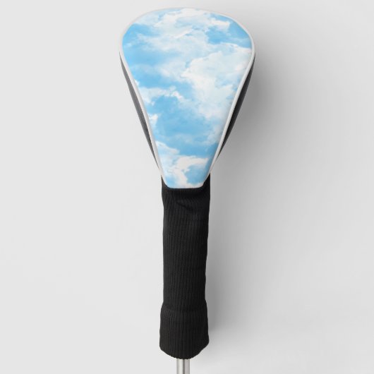 Blauwe Lucht Wolken Golfheadcover (Voorkant)