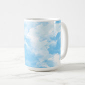 Blauwe Lucht Wolken Koffiemok (Voorkant rechts)