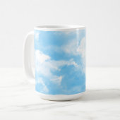 Blauwe Lucht Wolken Koffiemok (Voorkant links)