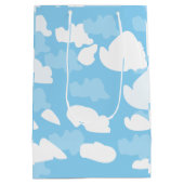 Blauwe Lucht Wolken Medium Cadeauzakje (Achterkant)