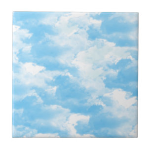 Blauwe Lucht Wolken Tegeltje