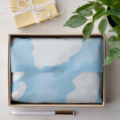 Blauwe Lucht Wolken Tissuepapier (Geschenk)