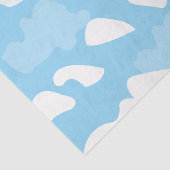 Blauwe Lucht Wolken Tissuepapier (Detail)