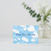 Blauwe Lucht Wolken Visitekaartje (Staand voorkant)