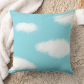 Blauwe Lucht Wolken Worp Kussen (Deken)