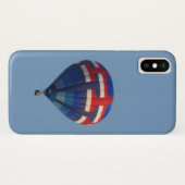 Blauwe luchtballon Case-Mate iPhone case (Achterkant (horizontaal))