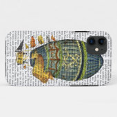 Blauwe luchtballon Case-Mate iPhone case (Achterkant (horizontaal))