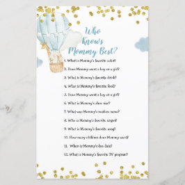 Blauwe luchtballon die mammie beste game kent