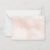 Blauwe luchtballon Hartelijk dank Notitiekaartje (Achterkant)