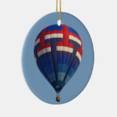 Blauwe luchtballon keramisch ornament (Rechts)