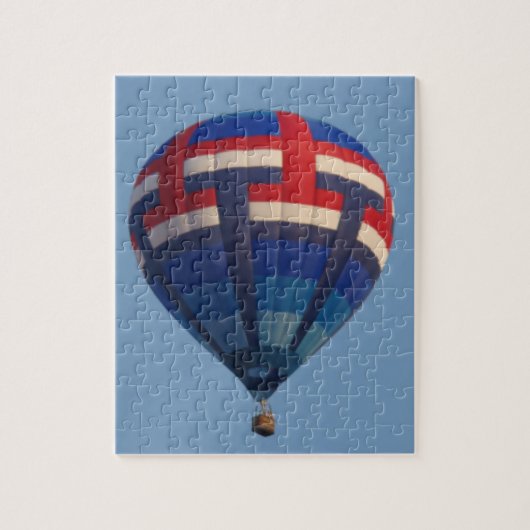 Blauwe luchtballon legpuzzel (Verticaal)