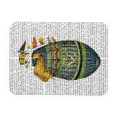 Blauwe luchtballon magneet (Horizontaal)