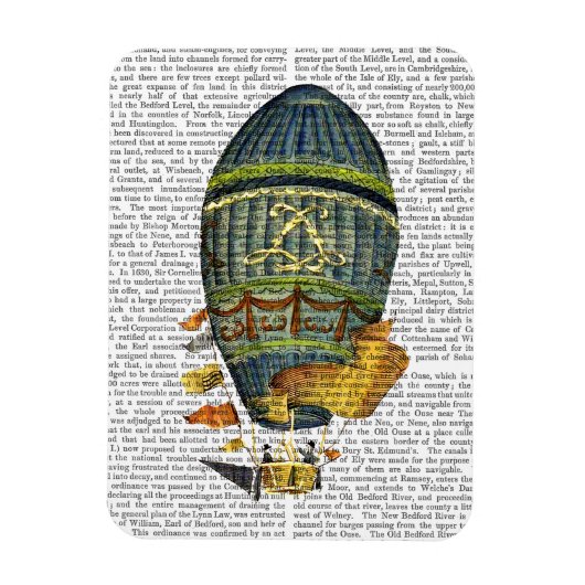 Blauwe luchtballon magneet (Verticaal)