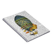 Blauwe luchtballon notitieboek (Rechterzijde)