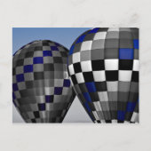 Blauwe luchtballonnen briefkaart (Voorkant)