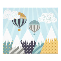 Blauwe luchtballonnen