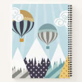 Blauwe luchtballonnen notitieboek (Achterkant)