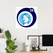 blauwe luchtbelletjes : poster (Thuiskantoor)