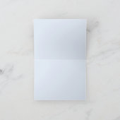 Blauwe luchten 4”x5.6” blanco bedankkaart (Binnen)