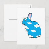 Blauwe luchten briefkaart (Voorkant / Achterkant)