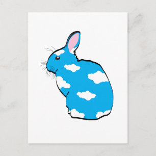 Blauwe luchten briefkaart