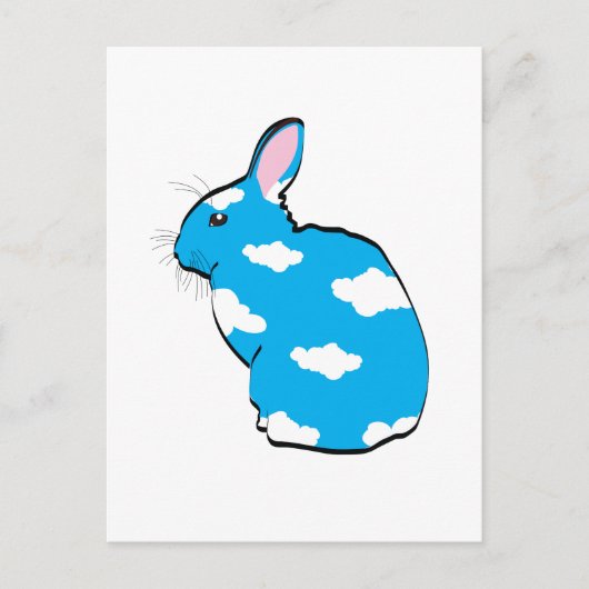 Blauwe luchten briefkaart (Voorkant)