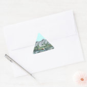 Blauwe luchten en Alaska-bergen Sticker (Envelop)
