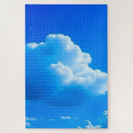 Blauwe luchten en wolken legpuzzel
