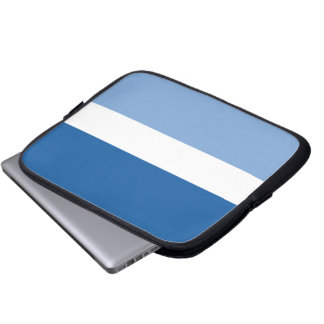 Blauwe luchten en wolken Neopreen Laptop Sleeve