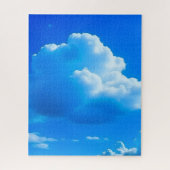 Blauwe luchten en wolken puzzel legpuzzel (Verticaal)