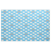 Blauwe luchten regenbogen patroon stof (Fat Quarter)