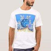 Blauwe luchten t-shirt (Voorkant)