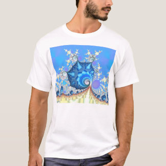 Blauwe luchten t-shirt