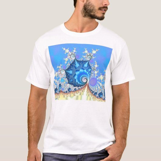 Blauwe luchten t-shirt (Voorkant)