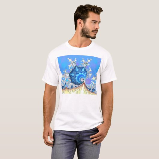 Blauwe luchten t-shirt (Voorkant volledig)