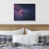 blauwe luchten vol sterren canvas afdruk (Insitu (Slaapkamer))