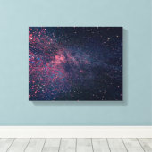 blauwe luchten vol sterren canvas afdruk (Insitu (Houten vloer))