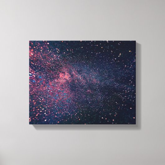 blauwe luchten vol sterren canvas afdruk (Voorkant)