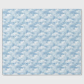 Blauwe luchten Wolken Cadeaupapier (Vlak)