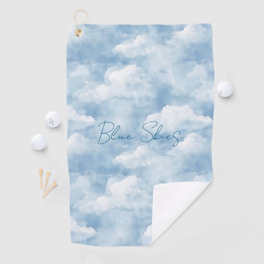 Blauwe luchten wolken   golfhanddoek (Insitu)