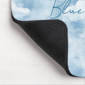 Blauwe luchten wolken muismat (Hoek)