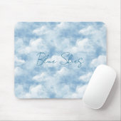 Blauwe luchten wolken muismat (Met muis)