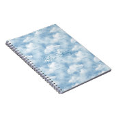 Blauwe luchten wolken notitieboek (Rechterzijde)