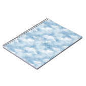 Blauwe luchten wolken notitieboek (Linkerzijde)