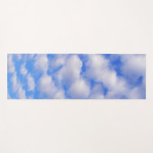 Blauwe luiers en fluffy wolken yogamat (Voorkant (horizontaal))