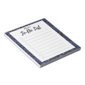 Blauwe luipaard-aan-Do-lijst Notitieblok (Schuin)