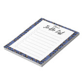 Blauwe luipaard-aan-Do-lijst Notitieblok (Linkerzijde)