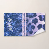 Blauwe luipaard bad handdoek (Handdoek)