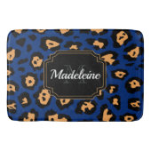 Blauwe luipaard badmat (Voorkant)