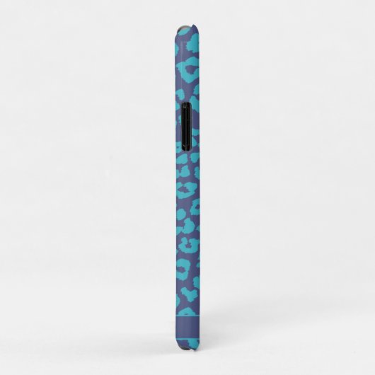 Blauwe luipaard Case-Mate iPhone case (Achterkant/rechts)
